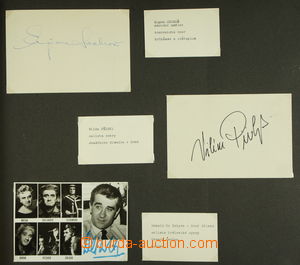 149698 - 1950-90 [SBÍRKY]  HUDBA  sestava autografů českých i zah