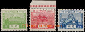 149865 - 1926 Mi.177-179, Krajiny 2Sen, 6Sen a 10Sen, průsvitka P1, 