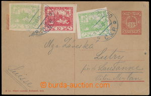 149878 - 1919 CPŘ36, maďarská dopisnice 10f zaslaná do Švýcarsk