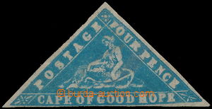 149946 - 1861 SG.14d, Dřevoryt 4P modrá; bez lepu, šikmý lom, pě