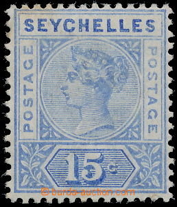 149971 - 1897-1900 SG.30a, Královna Viktorie 15C ultramarínová se 