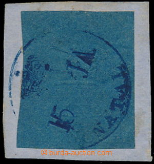 149978 - 1857 SG.1, Koruna 1P reliéfní tisk, modrá; velmi pěkný 