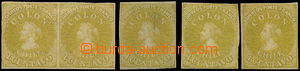 149993 - 1861 Mi.4, Kolumbus 1C matně zelonožlutá, mědiryt, lond