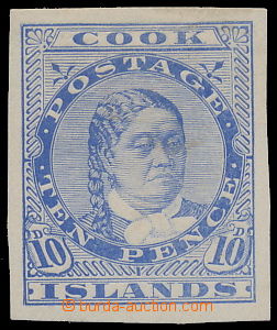 150030 - 1893-1900 TCP SG.10, Queen Takau 10P blue color on paper wit