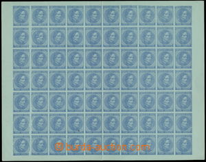 150033 - 1862 nevydaná známka Davis 10C modrá na modrozeleném pap
