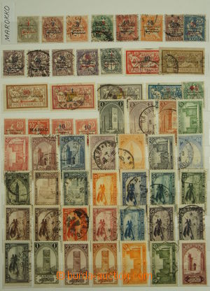 150111 - 1914-56 [SBÍRKY] poměrně kompletní sbírka známek Marok