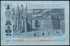 150139 - 1901 PRAGUE - KRÁLOVSKÉ VINOHRADY - drawn funny, salute fr