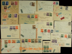 150165 - 1943-44 [COLLECTIONS]  selection of 16 pcs of airmail entire