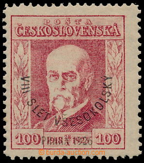 150289 - 1926 PLATE PROOF  Pof.184, Sokol festival 100h red, plate pr