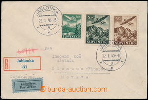 150291 - 1940 JABLONKA - ZABRANÉ A VRÁCENÉ ÚZEMÍ   Let+R-dopis z