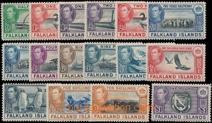 150331 - 1938 SG.146-151, 153-155, 157-163, Jiří VI., Falklandské 