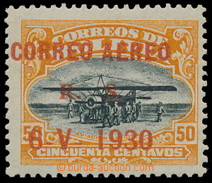 150352 - 1930 Sanabria 31, Letecká 50C oranžová, s červený přet