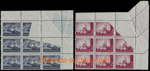 150414 - 1941-1942 Mi.52, 99A, Landscape 2 Koruna red and 12,50K fial