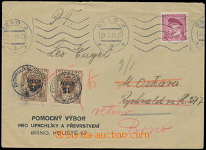 150508 - 1939 envelope with additional-printing Auxiliary  committee 