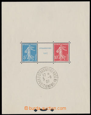 150557 - 1927 Mi.Bl.2, aršík Strassbourg, PR STRASSBOURG/ EXPOSITIO
