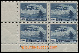 150623 - 1930 Pof.L11, Airmail - definitive issue 4CZK, LR corner blk