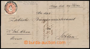 150707 - 1862 skládaný dopis zaslaný do Slaného vyfr. zn. Mi.20 (