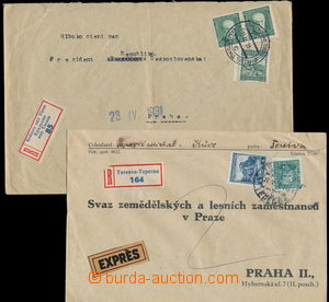 150748 - 1931-35 TERESVA, KRÁLOVO NAD TISOU  sestava 2ks dopisů, z 