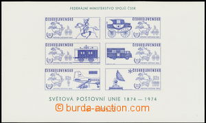 150855 - 1974 VT5a, Světová poštovní unie, číslovaný, nažlout