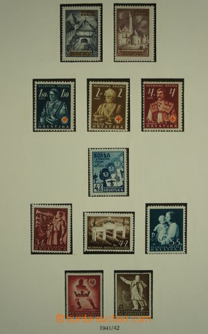 150863 - 1941-45 [SBÍRKY]  pěkná ucelená sbírka známek Chorvats