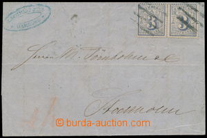 150931 - 1866 skládaný firemní dopis adresovaný do Stockholmu, vy