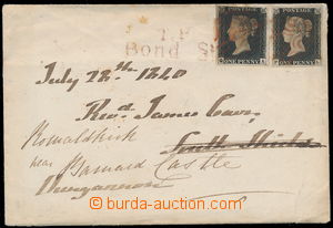 150934 - 1840 dopis z Londýna, vyfr. zn. SG.2, Penny Black černá T