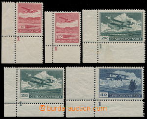 151003 -  Pof.L8A, L8B, L9A, L9C, L11A, Airmail - definitive issue, v