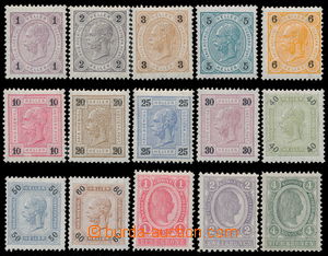 151037 - 1899 Mi.69-83, Franz Josef, kompletní série; vše svěží