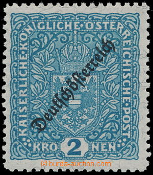 151038 - 1919 Mi.243IIB, Znak 2K s přetiskem DEUTSCHÖSTERREICH, zou