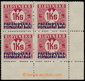 151088 - 1940 Alb.PD1Y, Postage due stmp 1Ks with overprint Paušalov