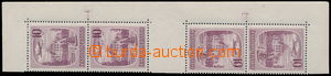 151092 - 1951 Pof.L34, Czechoslovak bath 10Kčs red-violet, 4-stamps 