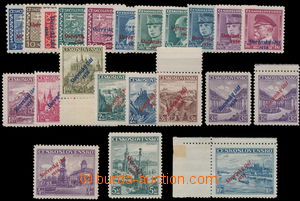 151102 - 1939 Alb.2-22, Přetisková emise, kompletní, 6ks vč. hodn