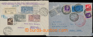 151293 - 1931-37 sestava 2ks Let-dopisů, z toho 1x R+Let-dopis zasla