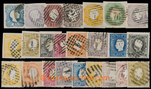 151331 - 1856-70 Mi.10-42, compilation of 24 used stamps; good qualit