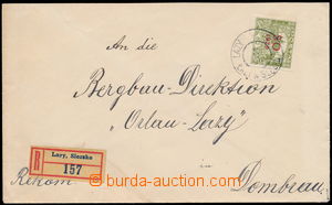 151339 - 1920 Reg letter addressed to in postal rate III to Dombrové