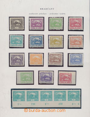 151346 -  Pof.1-24, comp. of stamps with private pin hole, various va
