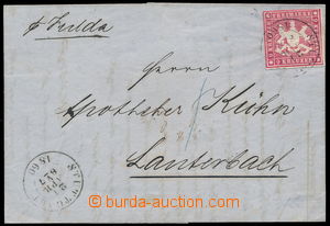 151350 - 1860 dopis zaslaný do Lauterbachu, vyfr. zn. 9Kr červená 