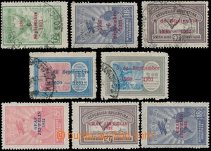 151374 - 1931-32 Mi.379-383 + 384-386, 2 complete Airmail issues; cat
