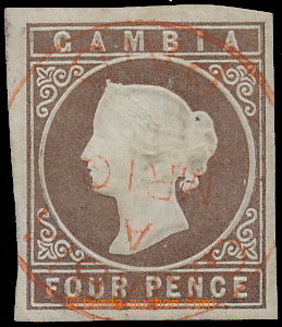 151382 - 1874 SG.1, Queen Victoria 4P brown, unwatermarked, standard 
