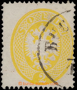 151416 - 1863 Mi.V14, Orel 2So žlutá, fragment DR BUCAREST; zk. Fer