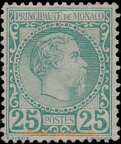 151423 - 1885 Mi.6, Charles III. 25C dark blue-green; c.v.. 750€