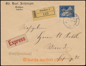 151442 - 1920 commercial Reg and express letter addressed to to Vienn