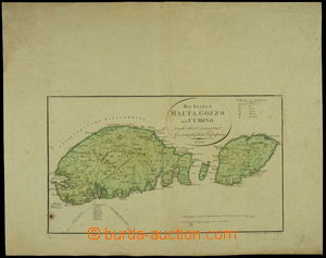 151448 - 1799 MALTA  mapa Malty a ostrovů Gozo a Comino, německy, b