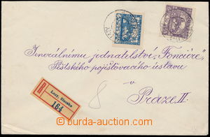 151462 - 1919 R-dopis adresovaný v II.TO do Prahy, vyfr. zn. Hradča