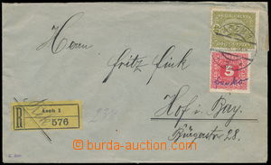 151468 - 1918 Reg letter addressed to to Germany, franked with. Austr