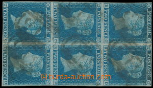 151561 - 1841 SG.14, Penny blue 2P, 6-blok, TD 4, písmena RC-TD, kru