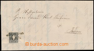 151565 - 1859 skládaný dopis v místě, vyfr. zn. FJI 3Kr černá, 