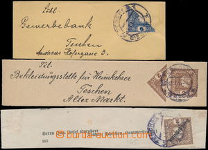 151567 - 1919 3 complete newspaper wrappers franked with forerunner N