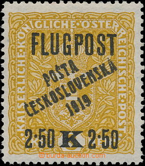 151595 -  Pof.53, Letecká 2,50/3K, přetisk II. typu, zk. Mr, kat. 2