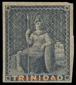 151597 - 1851 SG.5, Sedící Britannia 4d šedá; široký střih, ka
